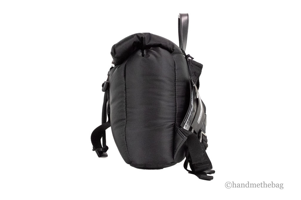 Versace Jeans Couture Small Black Nylon Safety Buckle Backpack