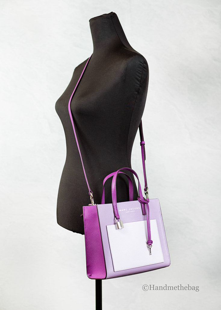 Marc Jacobs Grind Mini Leather Tote Crossbody Bag