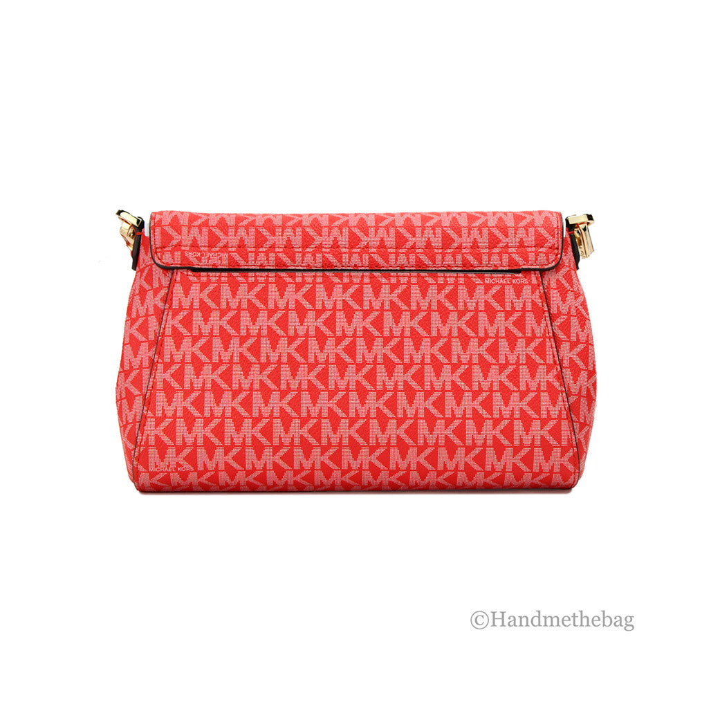 Michael Kors Jet Set Medium Dark Sangria Convertible Pouchette