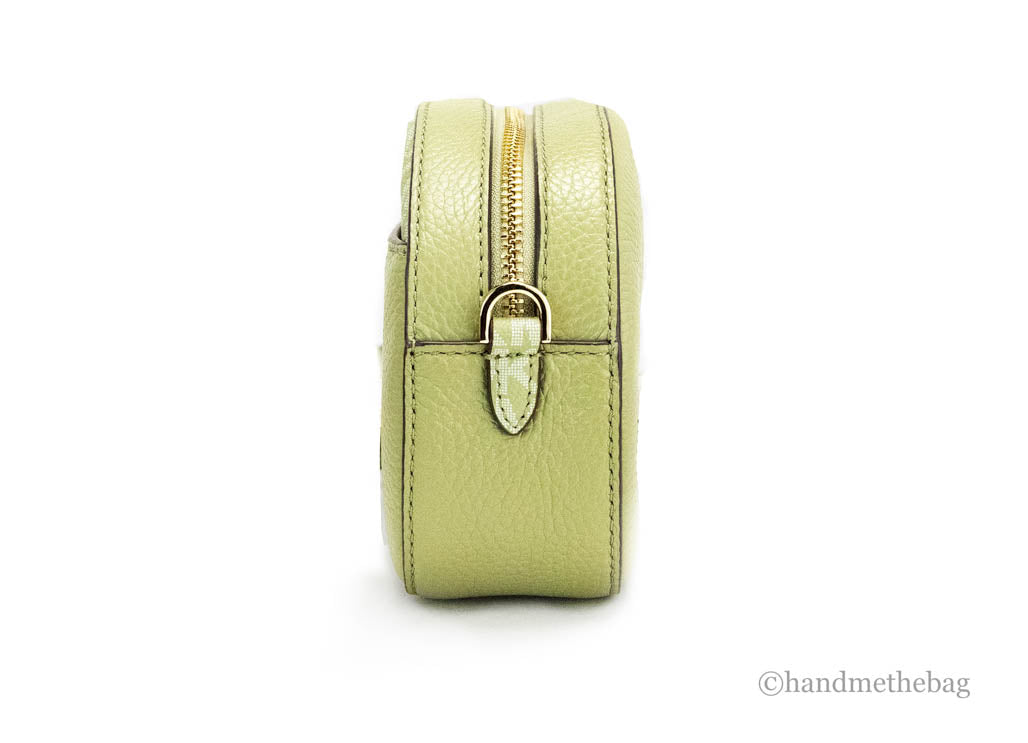 Michael Kors Jet Set Glam Sage Front Pocket Oval Crossbody