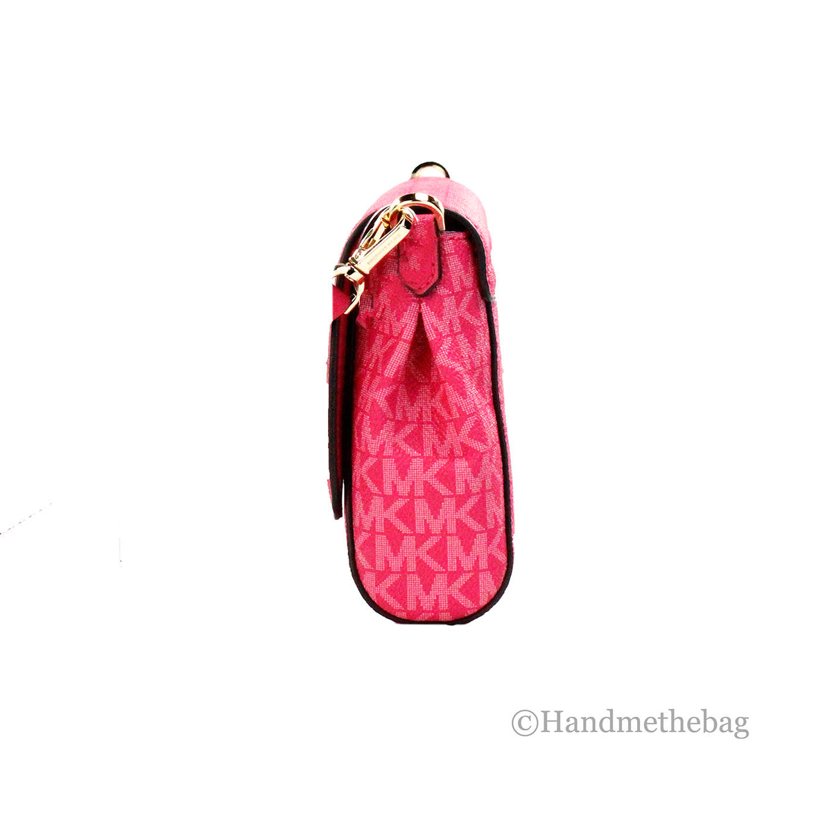 Michael Kors Jet Set Medium Electric Pink Convertible Pouchette