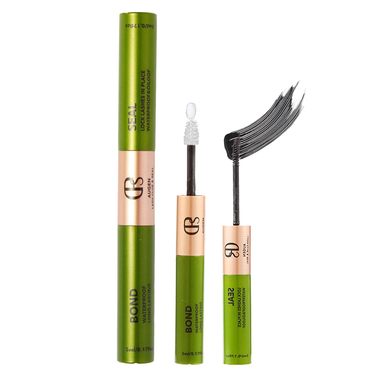 2-in-1 Lash Glue Beginner Lash Cluster GlueLash Bond and Seal Lash Bond and Seal for Eyelash Extensions Cluster Lash Glue Waterproof Eyelash Glue Individual Lash Glue(5ml+5ml)