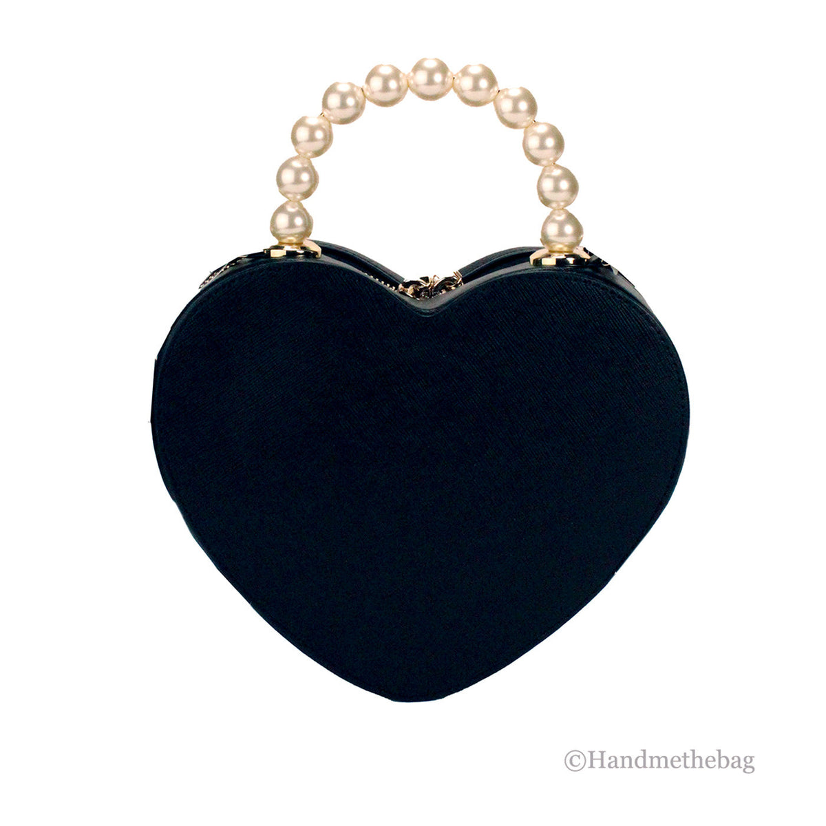Kate Spade Love Shack Heart Black Pearl Handle Crossbody