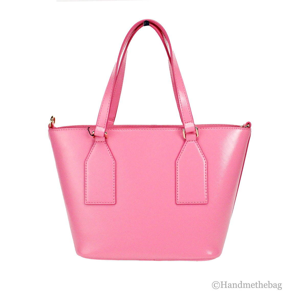 Marc Jacobs Small Candy Pink Leather Tote Crossbody Bag