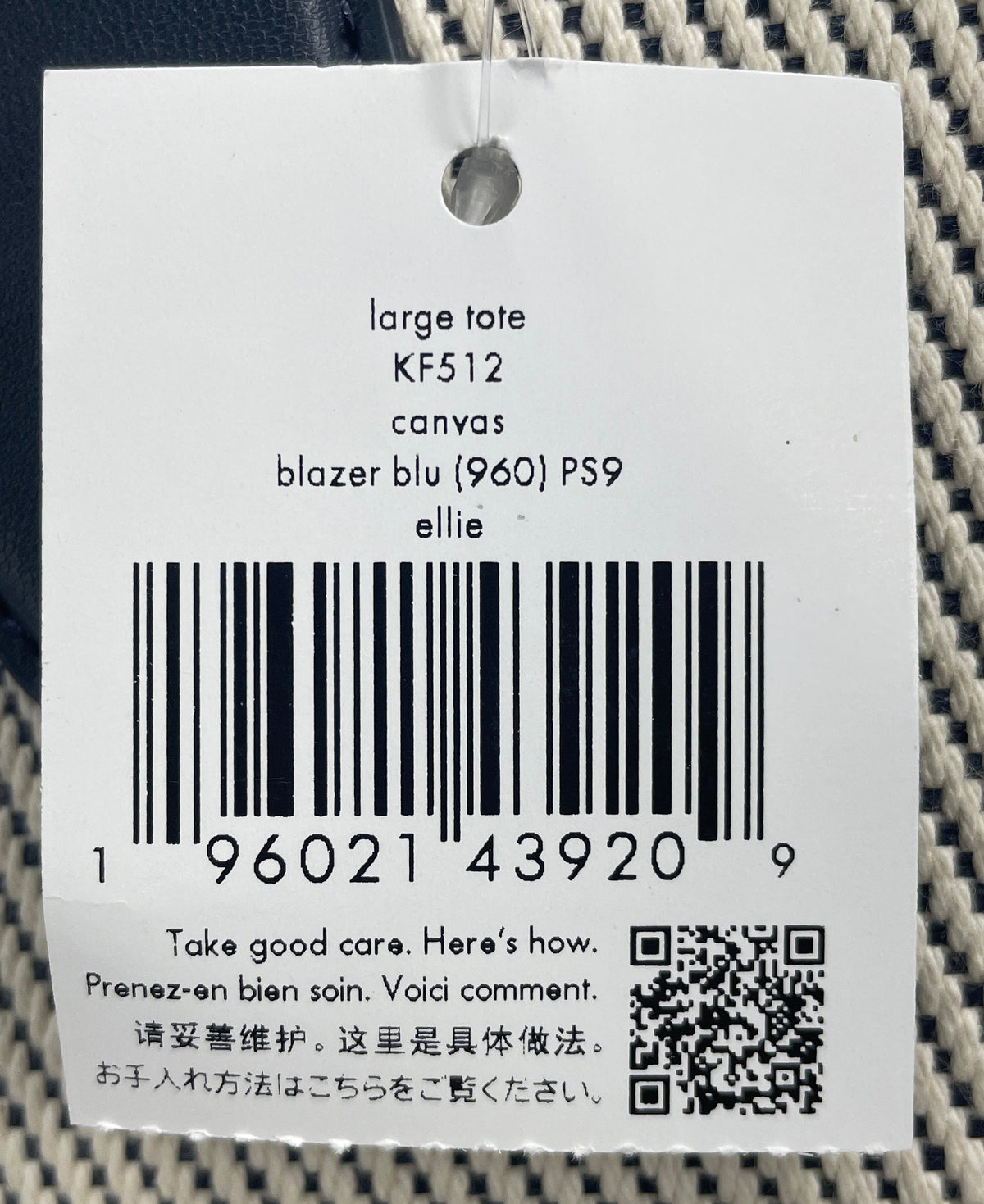 Kate Spade Ellie Grand Slam Tennis Canvas Tote