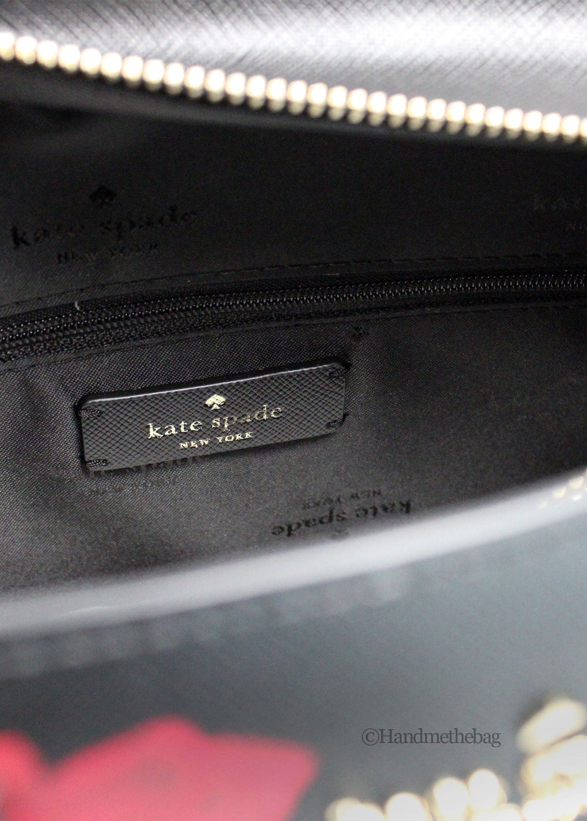 Kate Spade Madison Rose Toss Print Leather Satchel Bag