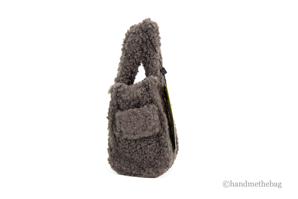 Marc Jacobs The Teddy Micro Fluffy Grey Tote