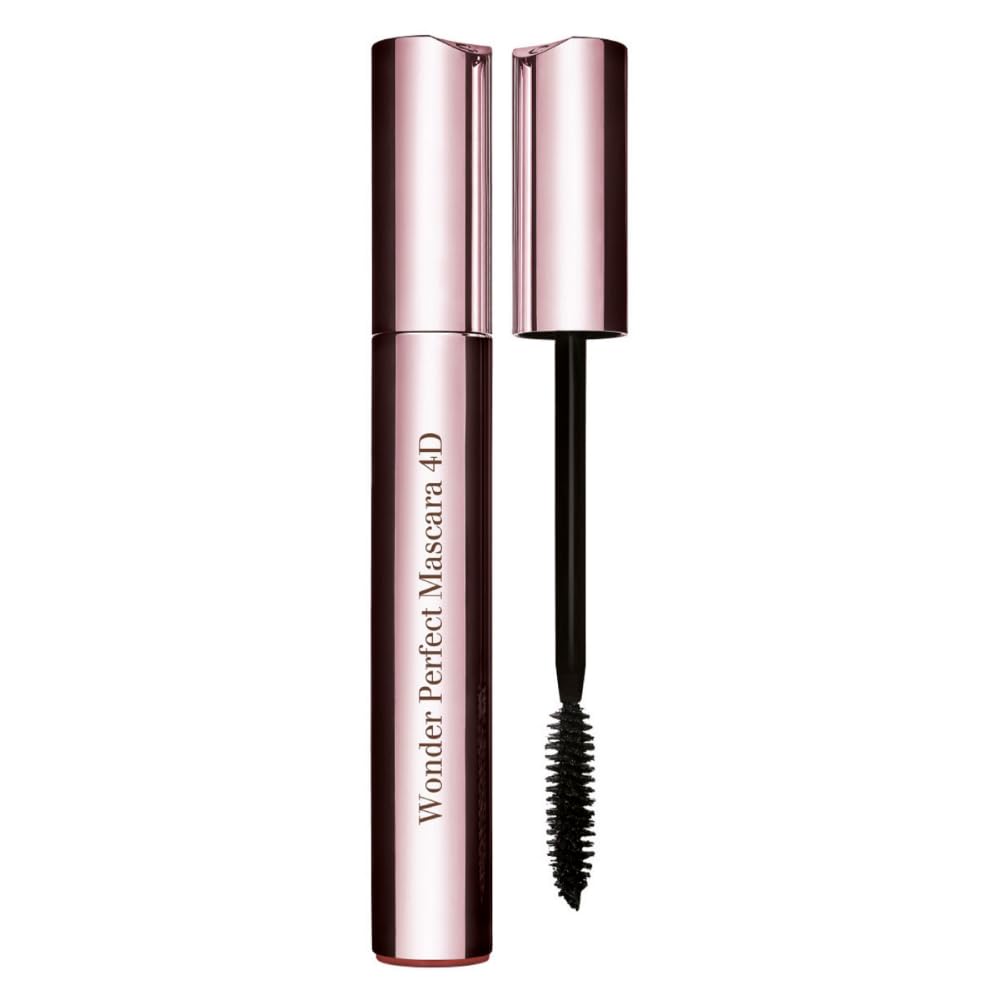 Clarins Wonder Perfect Mascara | Visibly Lengthens Curls Defines and Volumizes Lashes With Lash Boosting Complex | Long-Wearing | Contains Plant Extracts With Skincare Benefits | 0.2 Ounces