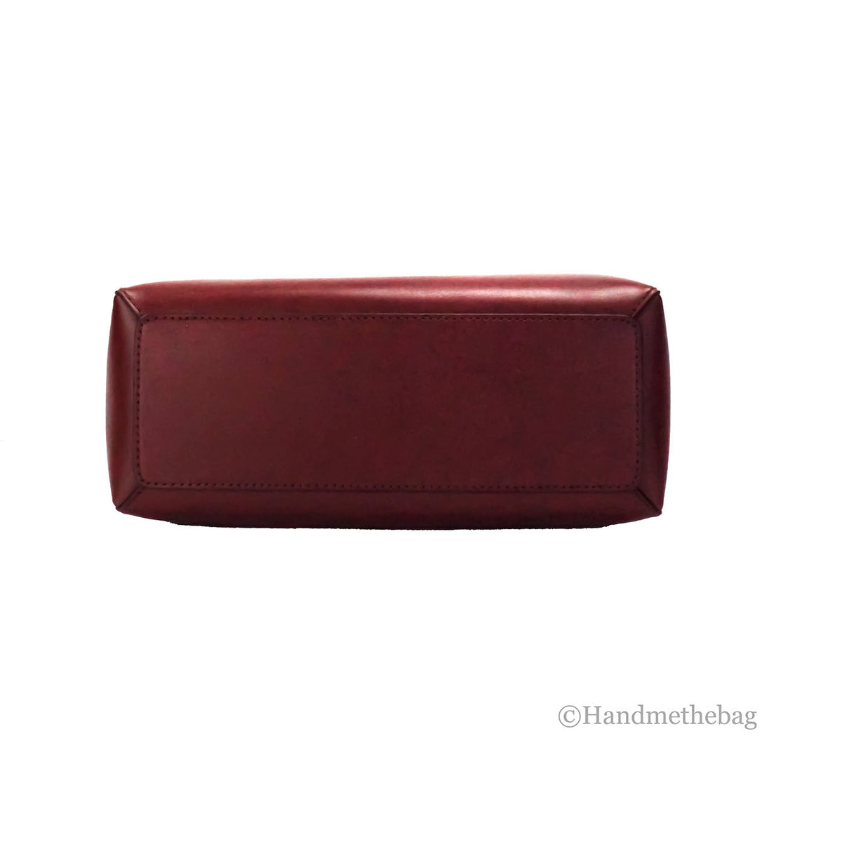 Michael Kors Reed Small Dark Cherry Center Zip Satchel