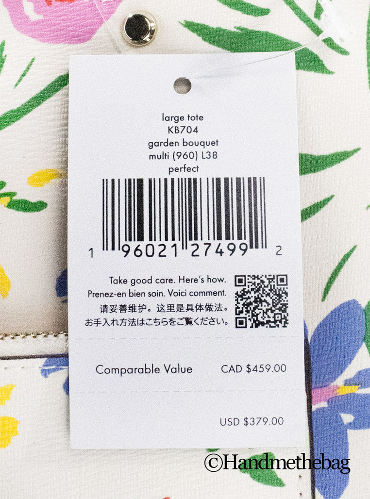 Kate Spade Perfect Large Garden Bouquet Floral Tote Bag
