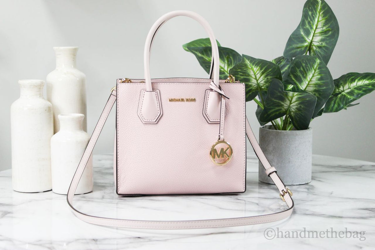 Michael Kors Mercer Medium Powder Blush Messenger Crossbody