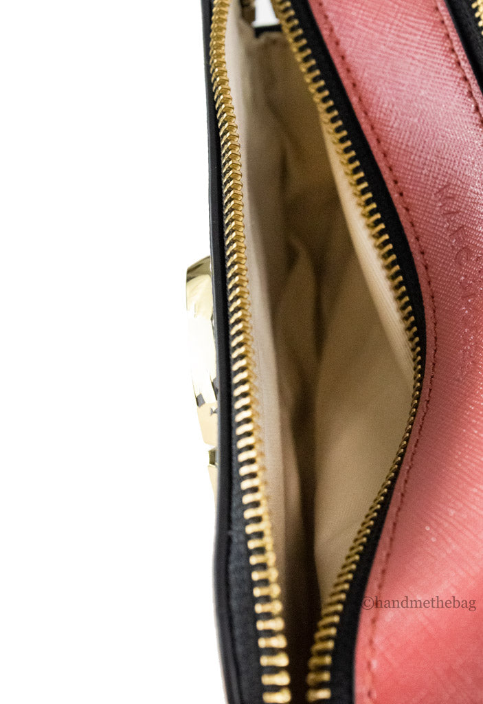 Marc Jacobs The Colorblock Snapshot New Rose Saffiano Leather Shoulder Handbag