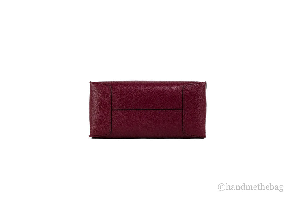 Michael Kors Mercer Medium Mulberry Pebbled Leather Messenger Crossbody Handbag