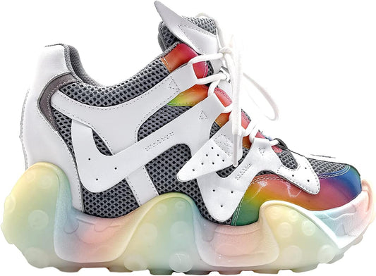 Platform Sneakers- Fashion Shoes Rave Festival Streetwear