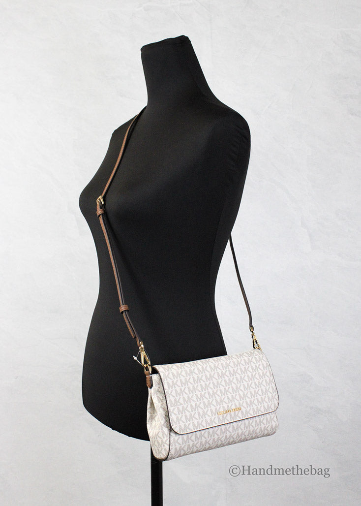 Michael Kors Jet Set Medium Vanilla Convertible Pouchette Bag