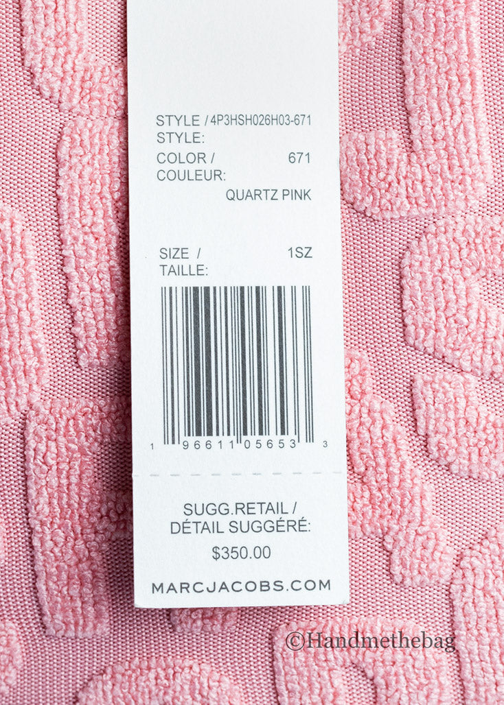 Marc Jacobs Monogram Terry Shoulder Bag