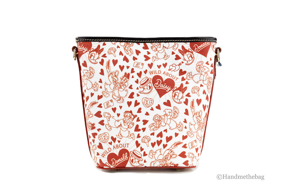 Dooney & Bourke Donald Daisy Heart Print Zip Sac Crossbody