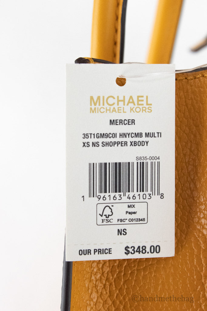Michael Kors Mercer XS Honeycomb North South Crossbody Bag