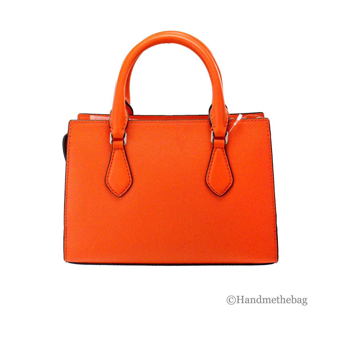 Michael Kors Sheila Poppy Leather Center Zip Satchel Bag