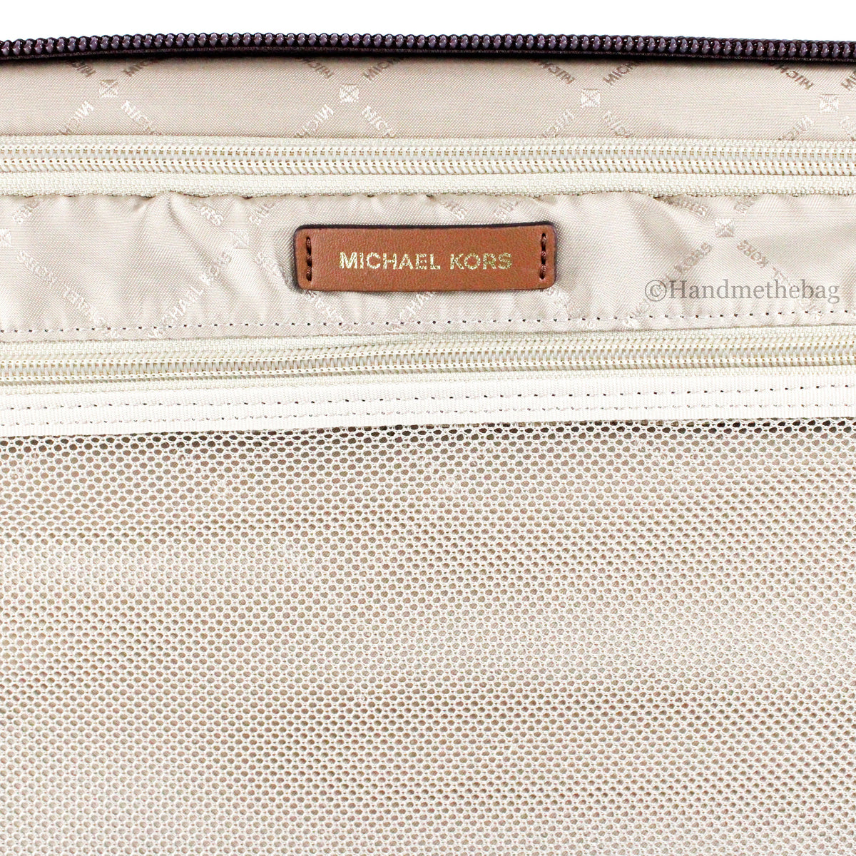 Michael Kors Travel Small Brown Trolley Rolling Suitcase