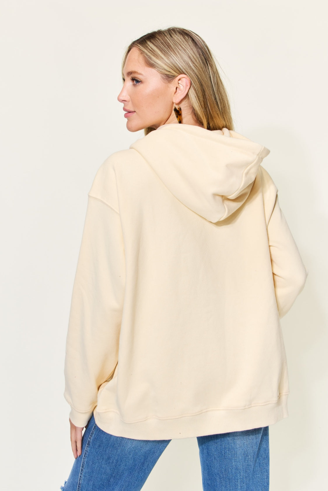 Simply Love Full Size PARIS Long Sleeve Drawstring Hoodie