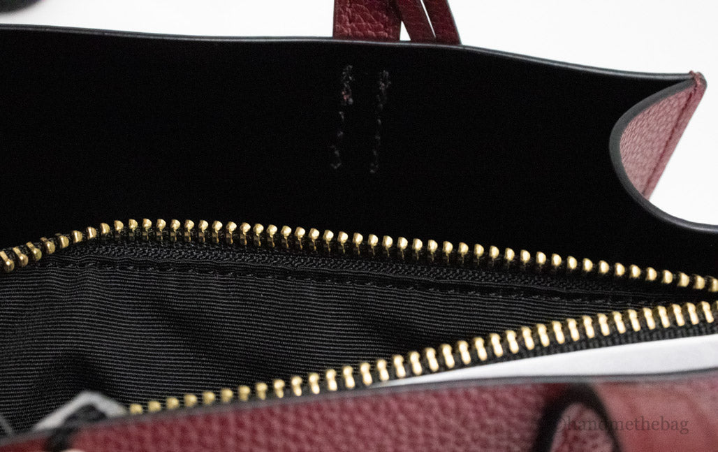 Marc Jacobs Mini Grind Pomegranate Pebbled Leather Crossbody Tote