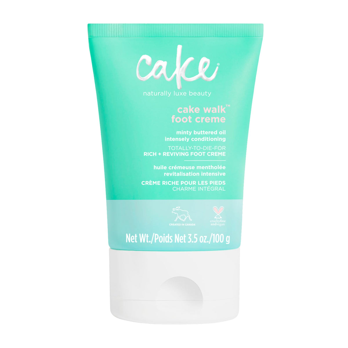 Cake Beauty Walk Triplemint Foot Crème 3.5 Fluid Ounce