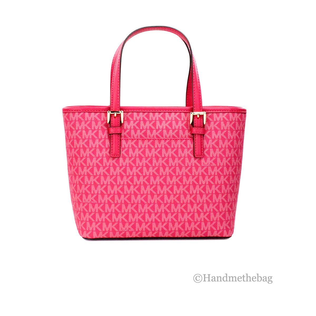 Michael Kors XS Electric Pink Carryall Tote Convertible Bag