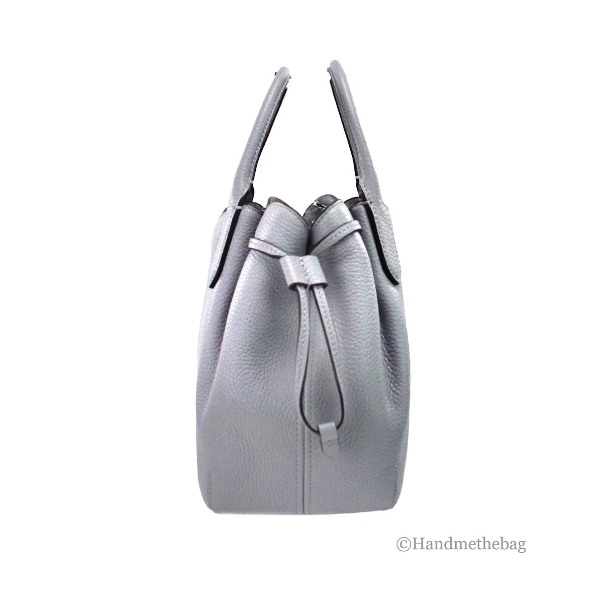 Kate Spade Dumpling Small Mountain Grey Leather Satchel Bag