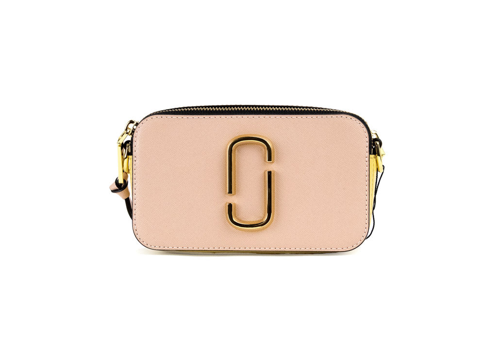 Marc Jacobs The Colorblock Snapshot New Rose Saffiano Leather Shoulder Handbag