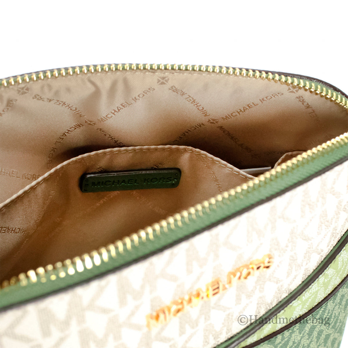 Michael Kors Jet Set Fern Green X Cross Dome Crossbody
