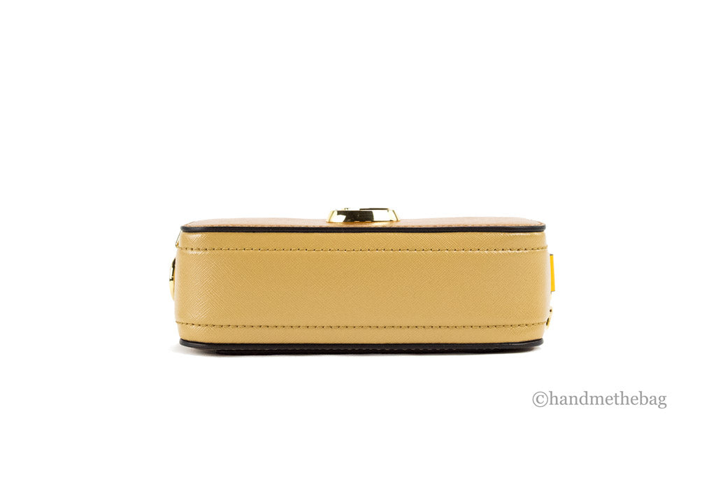 Marc Jacobs The Colorblock Snapshot Saffiano Leather Cathay Spice Shoulder Handbag
