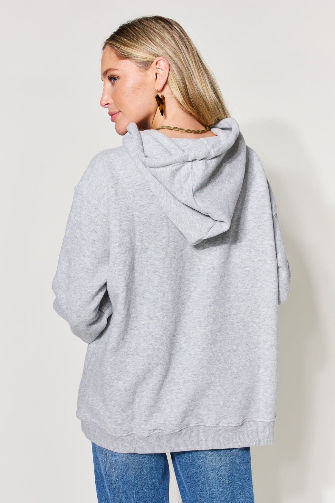 Simply Love Full Size PARIS Long Sleeve Drawstring Hoodie