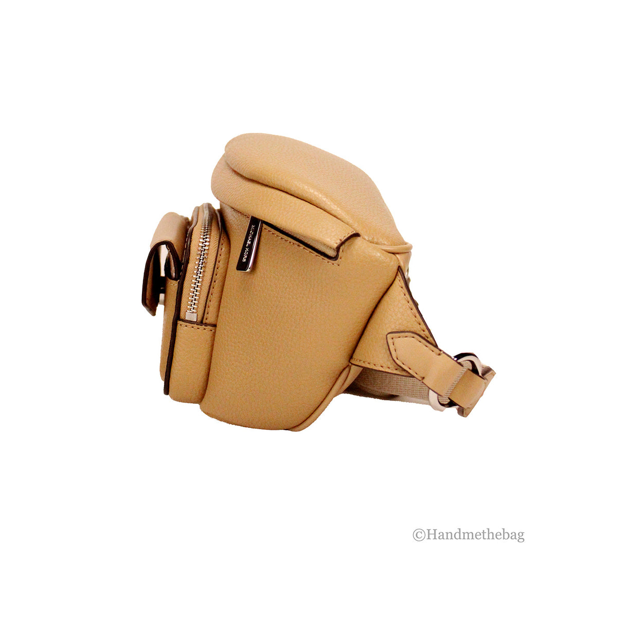 Michael Kors Maisie Camel Leather 2-n-1 Waistpack Belt Bag