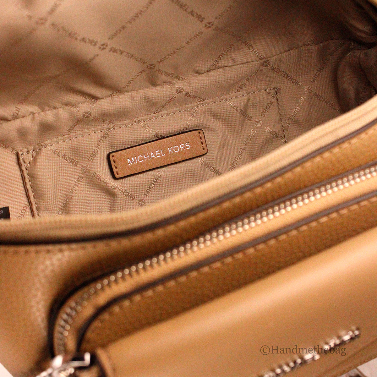 Michael Kors Maisie Camel Leather 2-n-1 Waistpack Belt Bag
