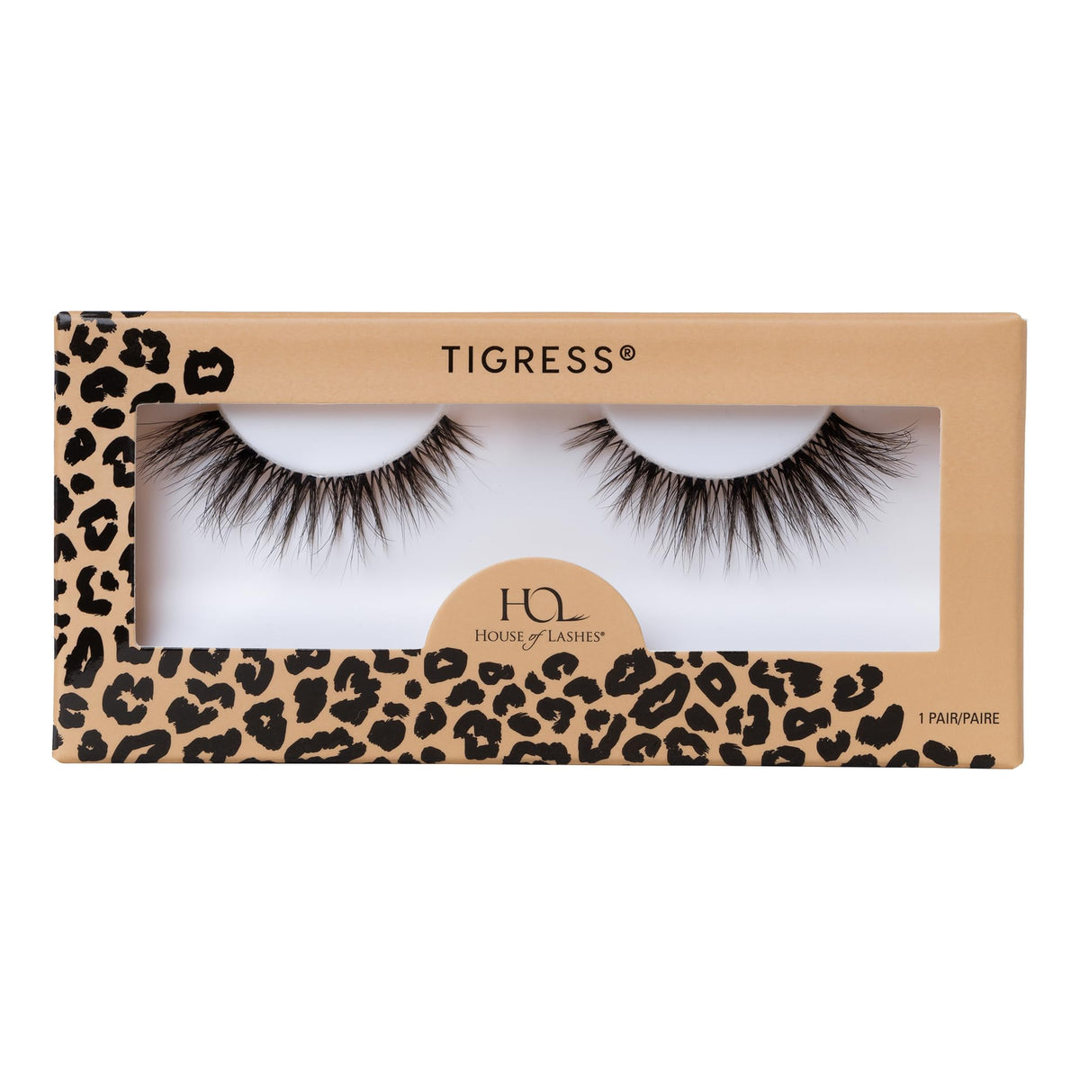 House of Lashes Tigress - Dramatic Weightless and Flexible False Lashes 3D Faux Mink Eyelash Extensions Sultry Cat Eye Effect
