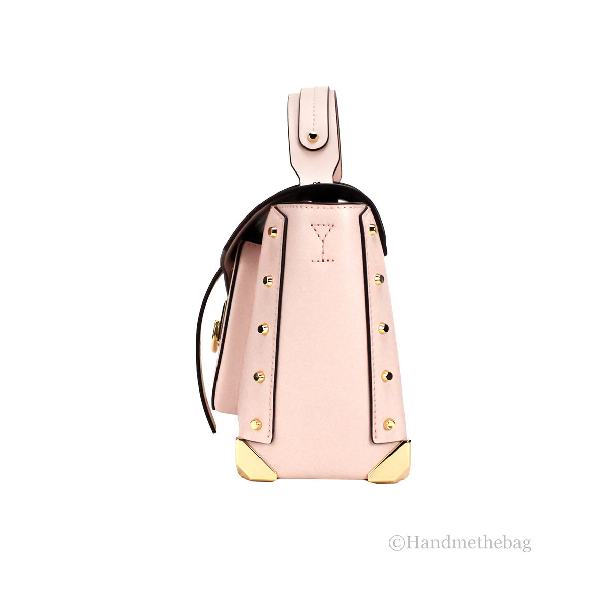 Michael Kors Manhattan Medium Powder Blush Top Handle Satchel