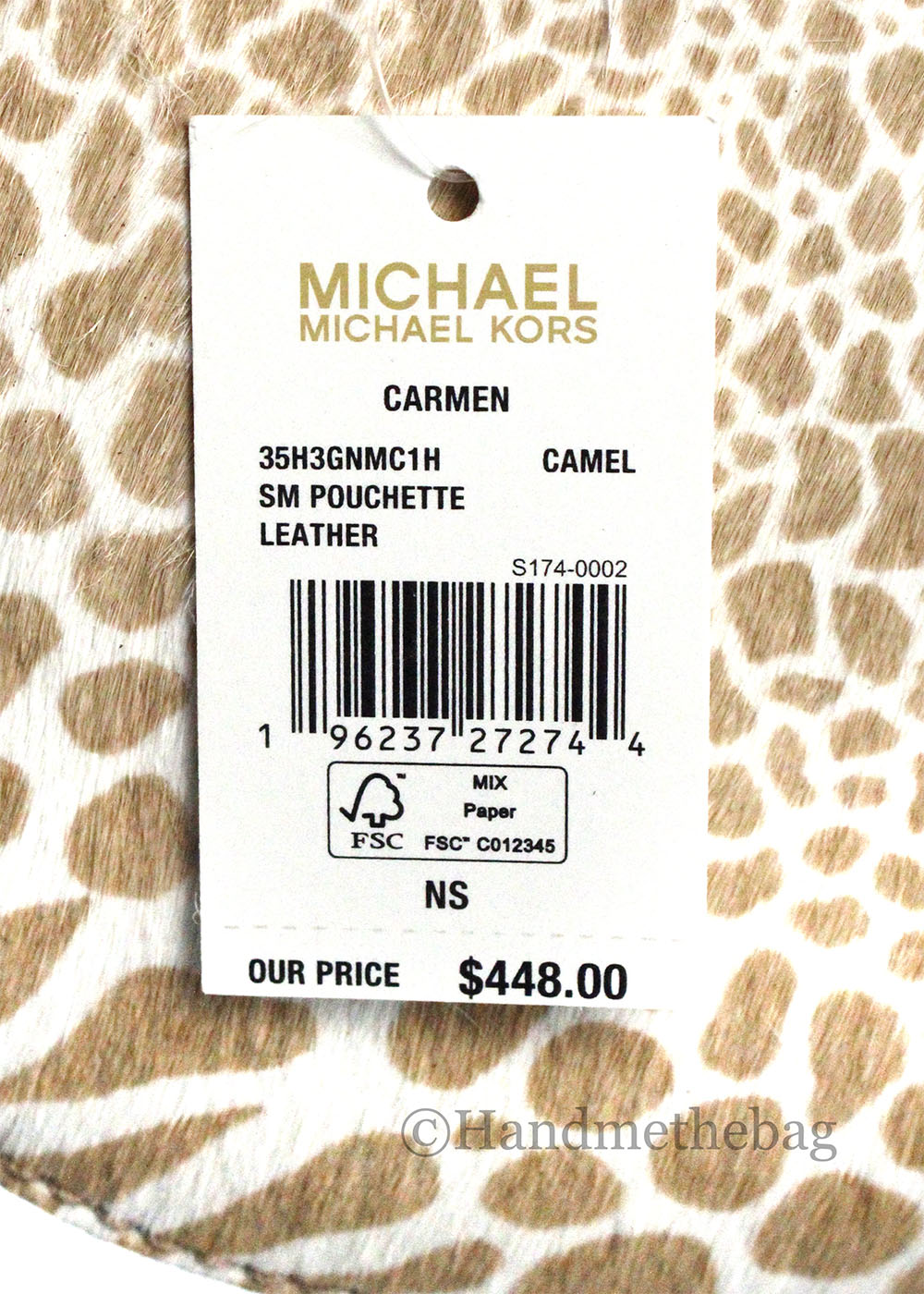 Michael Kors Carmen Small Haircalf Pouchette Shoulder Bag