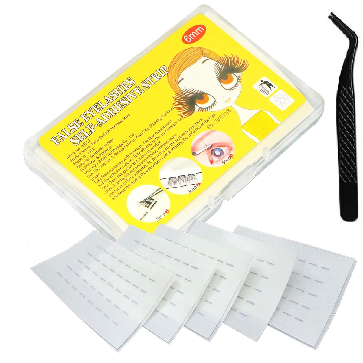 ATTENDRE Self Adhesive Eyelashes Strips for lash clusters Press on Lash Clusters Replace of Glue lash clusters glueless DIY adhesive cluster lashes