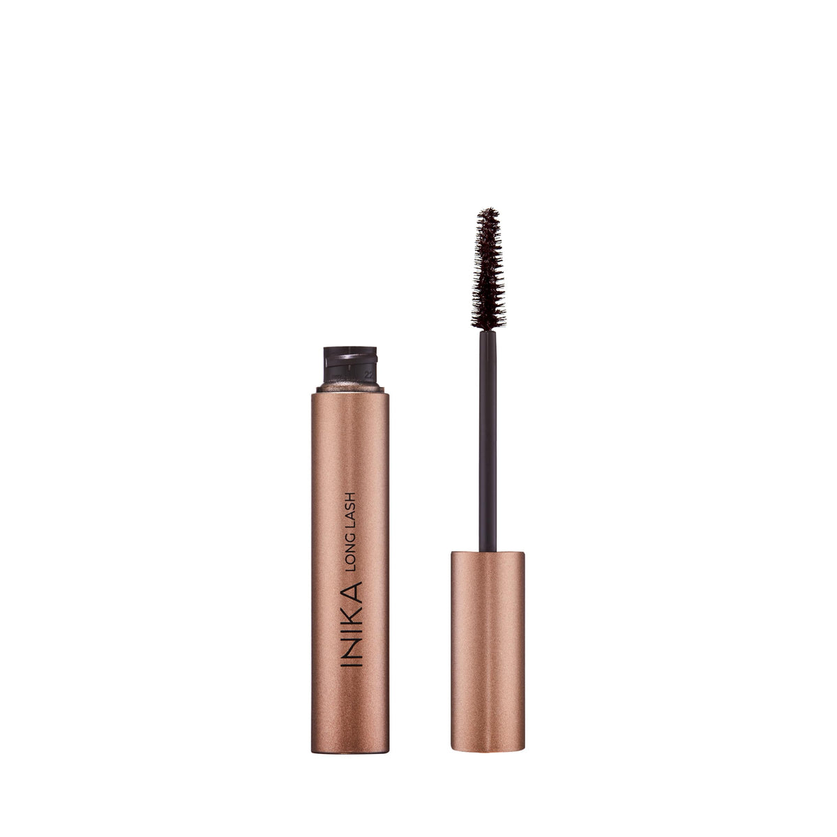 INIKA Organic Long Lash Mascara - Vegan Non-Toxic Mascara for Volume and Length Enriched with Essential Fatty Acids Magnolia Bark Extract & Vitamin E Cruelty-Free Black