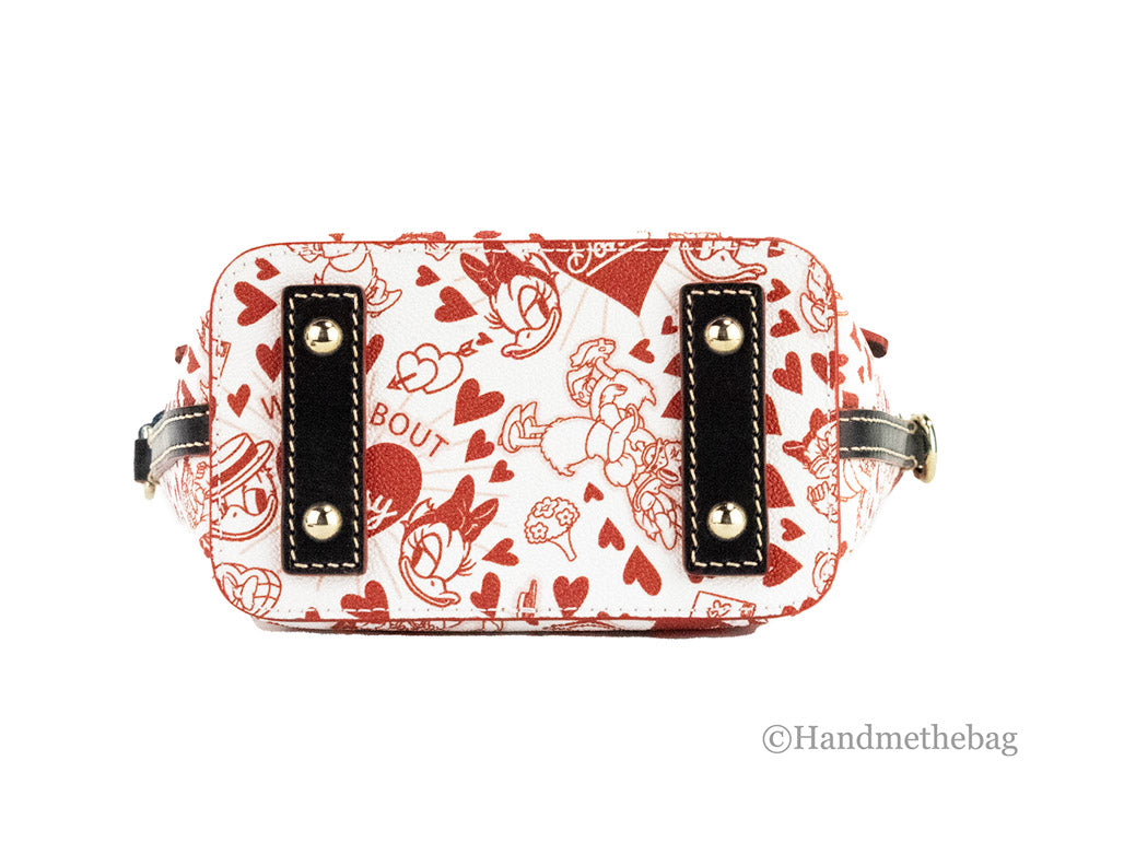Dooney & Bourke Donald Daisy Heart Print Zip Sac Crossbody
