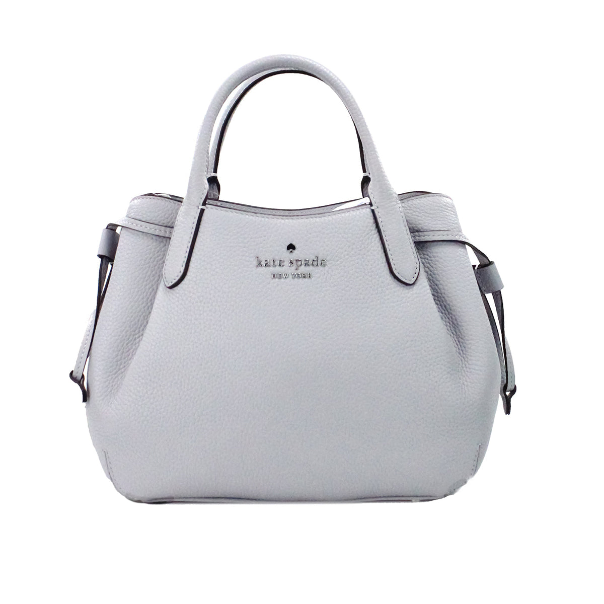 Kate Spade Dumpling Small Mountain Grey Leather Satchel Bag