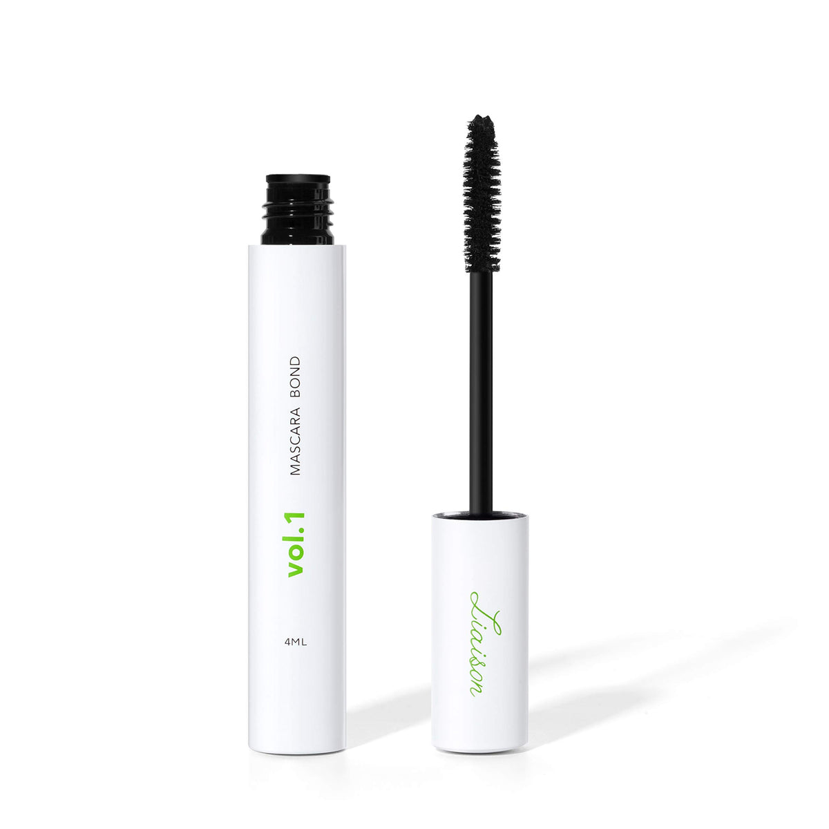 Mascara Bond (4ml) Volumizing & Lengthening Mascara with Peptide Growth Complex for Long Lashes - No Clump No Glue with Lash Growth Serum - Enhance Volume Definition and Strength for Fuller Lashes