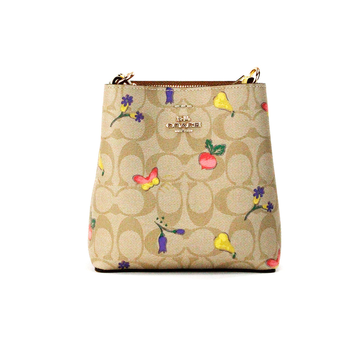 Coach Mini Town Bucket Signature Leather Dreamy Veggie Crossbody