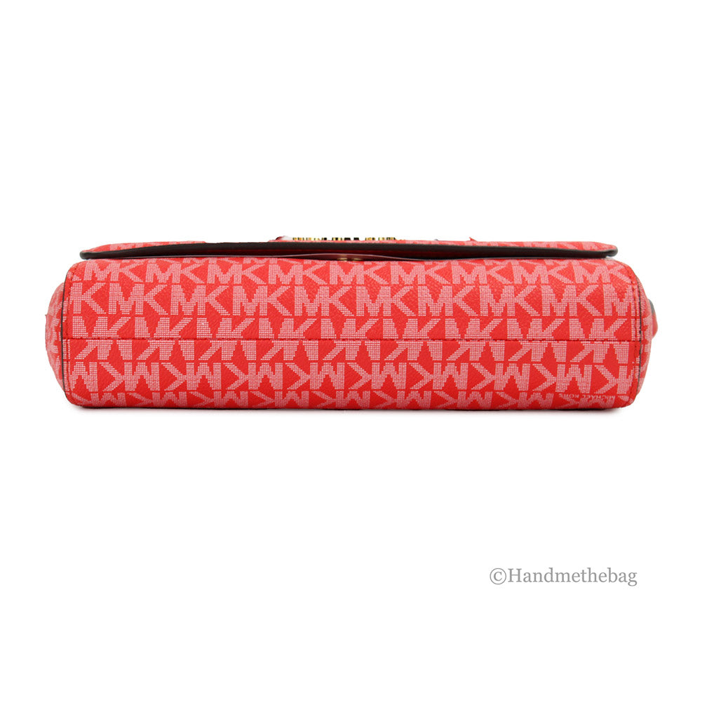 Michael Kors Jet Set Medium Dark Sangria Convertible Pouchette