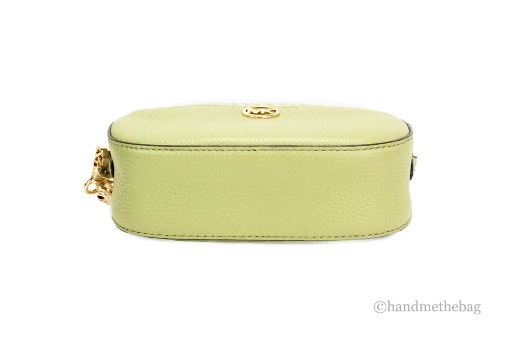 Michael Kors Jet Set Glam Sage Front Pocket Oval Crossbody