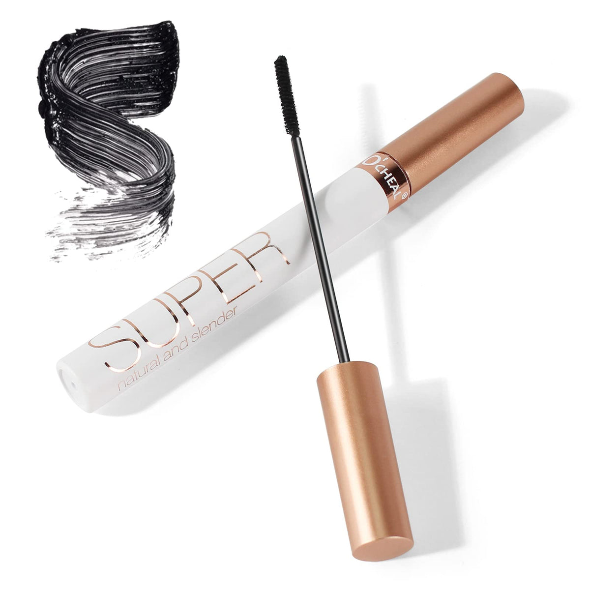 OCHEAL Mascara Volume and Length Waterproof Black Natural Thrive Mascara Liquid Lash Extensions Eye Makeup Defining Curling Long Lasting Smudge Proof Hypoallergenic Eyelashes Cosmetics