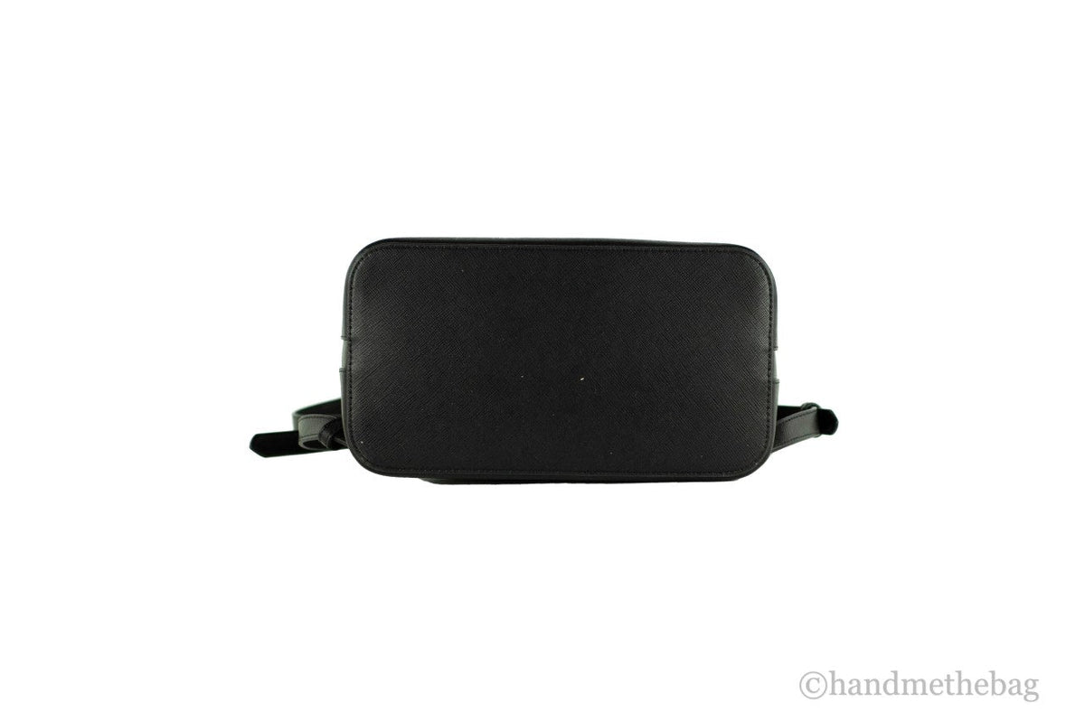 Kate Spade Staci Medium Black Saffiano Leather Dome Backpack
