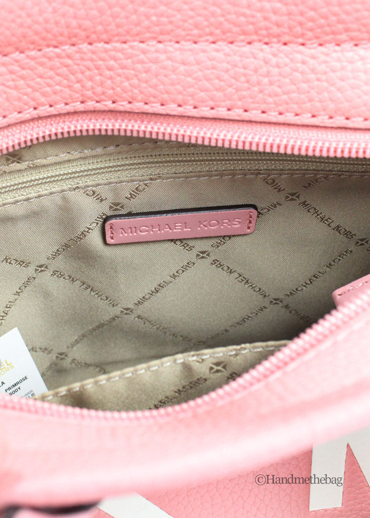 Michael Kors Mirella Small Primrose Embossed Shopper Crossbody Tote