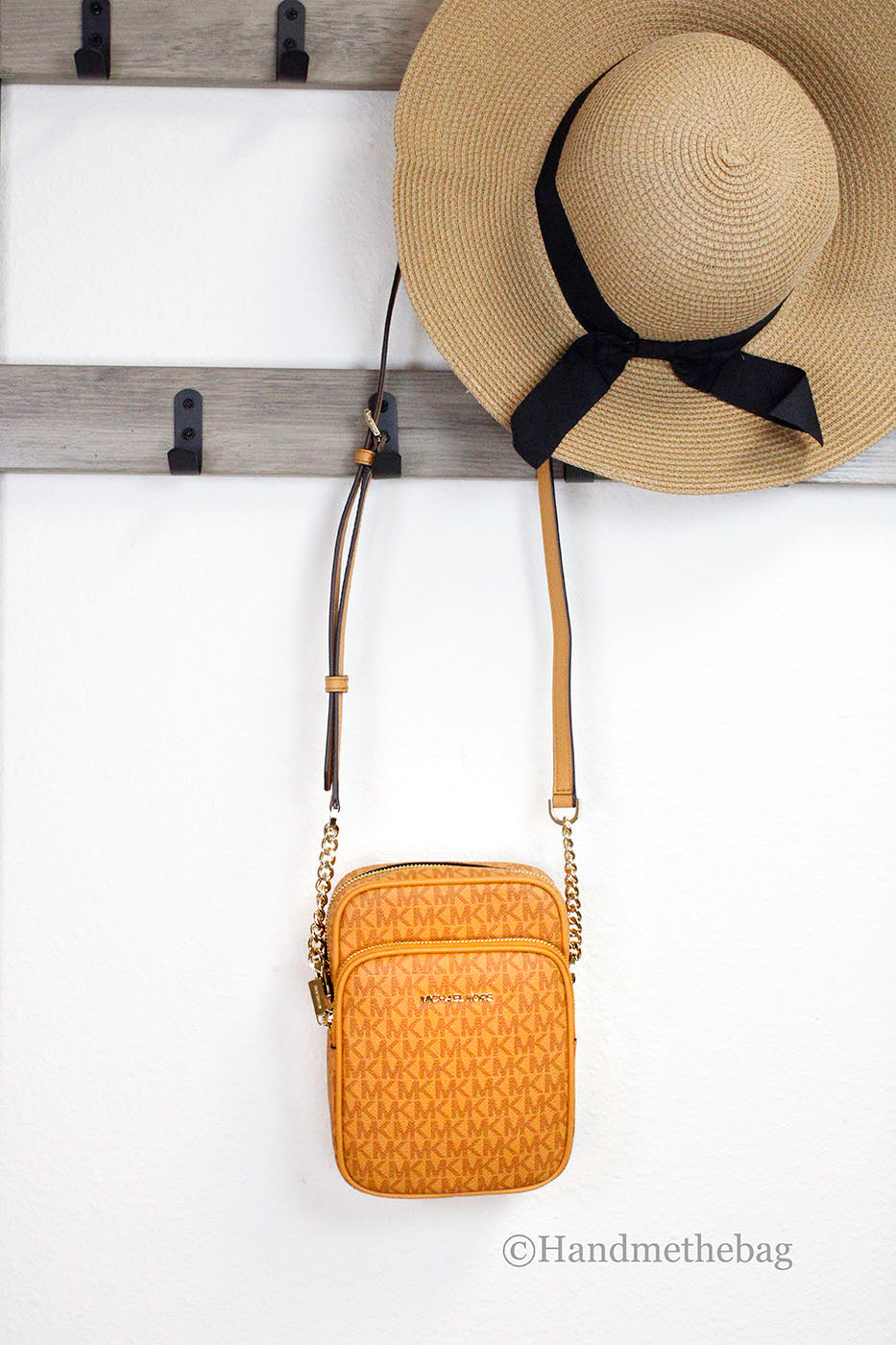 Michael Kors Flight Cider PVC North South Chain Crossbody